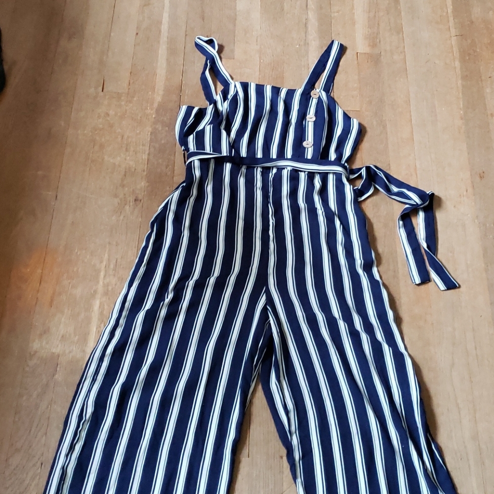 Striped jumpsuit